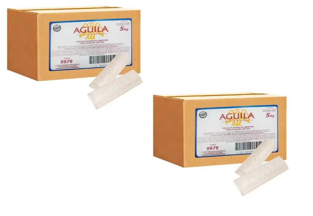  Chocolate Aguila Taza Tableteado Blanco CAJA X 5kg. PROMO X 2 CAJAS 