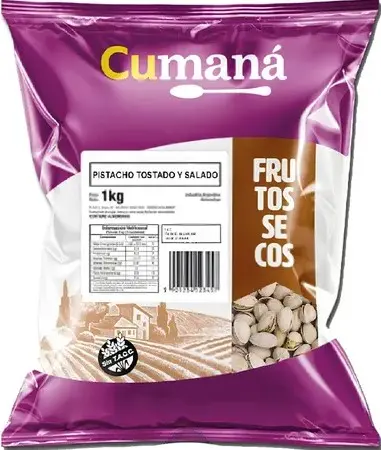 Pistacho Cumana C/Cascara Salado x 1kg. 