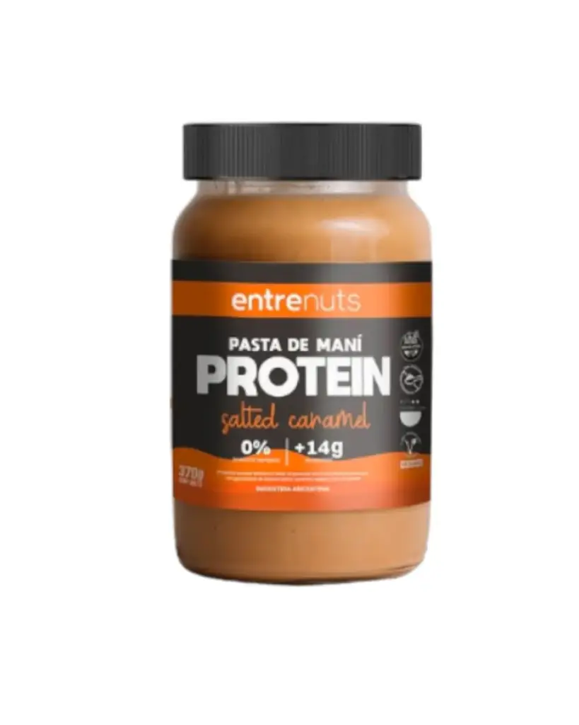 Pasta Mani Entre Nuts Proteica Salted Caramel x 370g. unidad