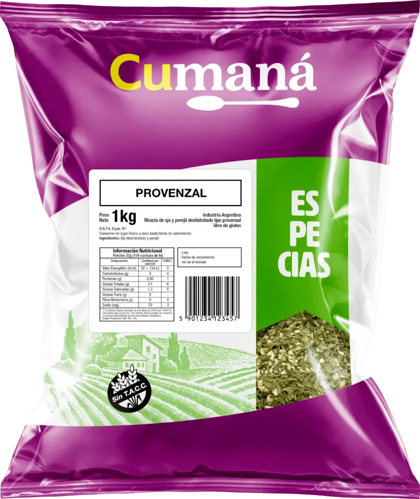 Provenzal Cumana Deshidratada x 1kg. CAJA X 10 U.
