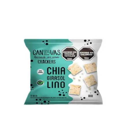 Galletitas Canvas de chia, girasol y lino