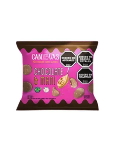 Galletitas Canvas de chocolate y mani