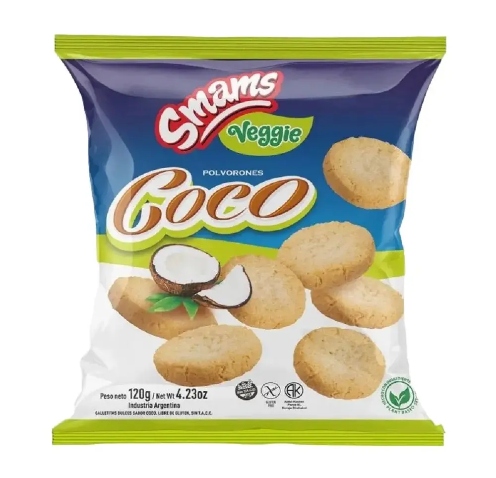 Galletitas Smams Polvorones de Coco Veggie x 120g.