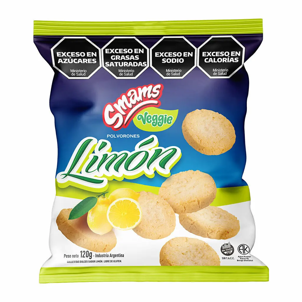 Galletitas Smams Polvorones de Limon Veggie x 120g.