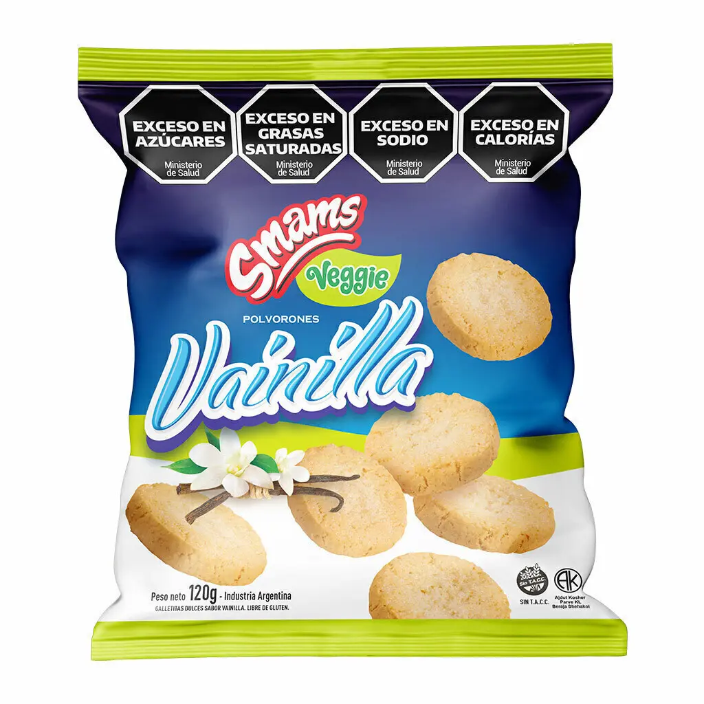 Galletitas Smams Polvorones de Vainilla Veggie x 120g.