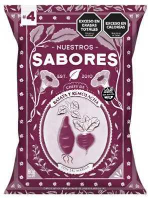 Snack Nuestros Sabores (4) Chips Remolacha