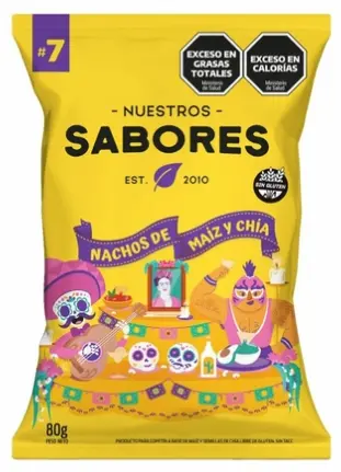 Snack Nuestros Sabores (7) Chips de Maíz & Chía