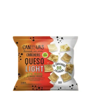 Galletitas Canvas de queso puro LIGHT
