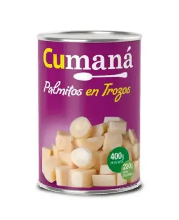 Palmitos Cumana en Trozos x 396g.