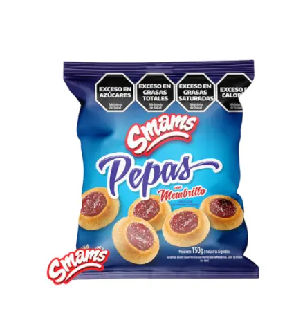 Galletitas Smams Pepas de Membrillo x 150g.