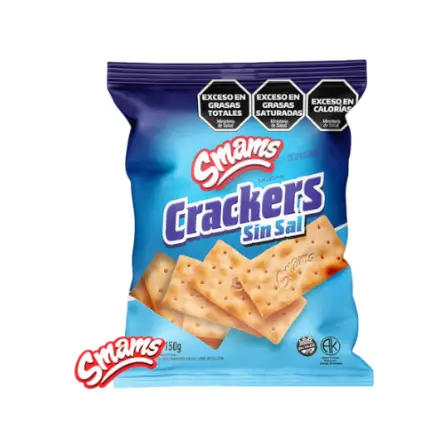 Galletitas Smams Crackers Light sin sal x 150g.