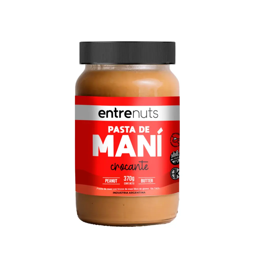 Pasta Mani Entre Nuts Crocante x 370g. unidad