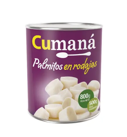 Palmitos Cumana en Trozos x 800g.