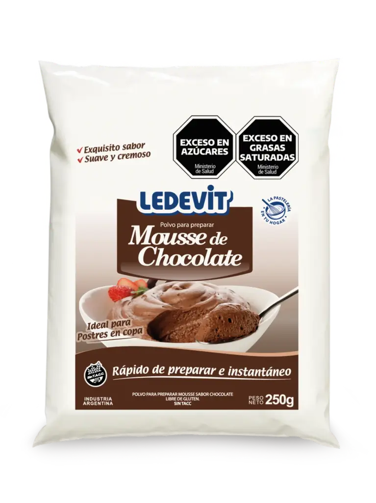 Crema Ledevit Mousse de Chocolate x 250g.