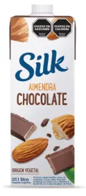 Leche Vegetal Silk Almendra con chocolate x 1L.