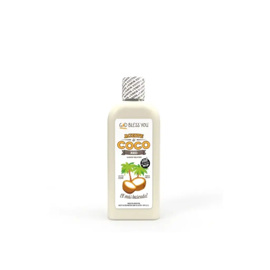 Aceite Coco God Bless You Neutro x 125mL.
