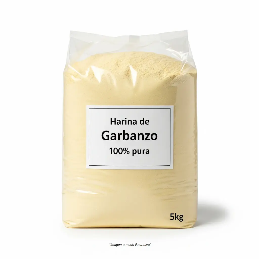 Harina de Garbanzo 100% Pura x 5kg.