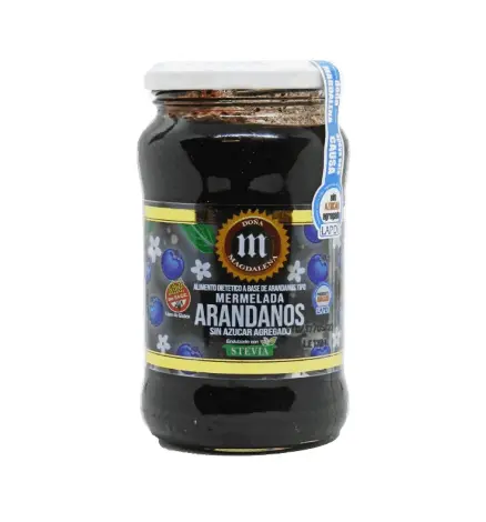 Mermelada Doña Magdalena Arandanos x 360g. Sin Azucar