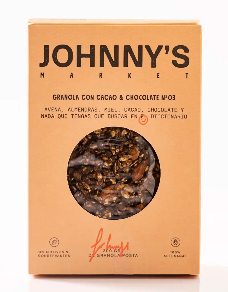 Granola Johnny'S Market Chocolate 300g.