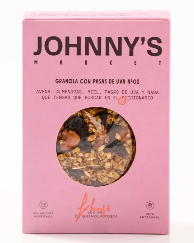 Granola Johnny'S Market Pasas 300g.
