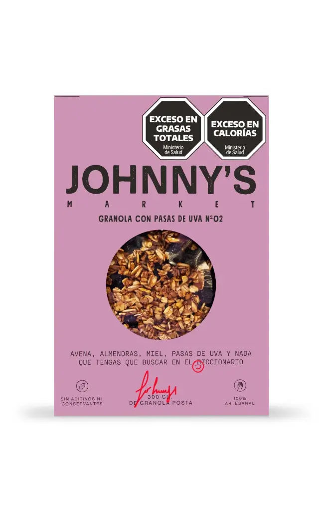 Granola Johnny'S Market Pasas 300g.