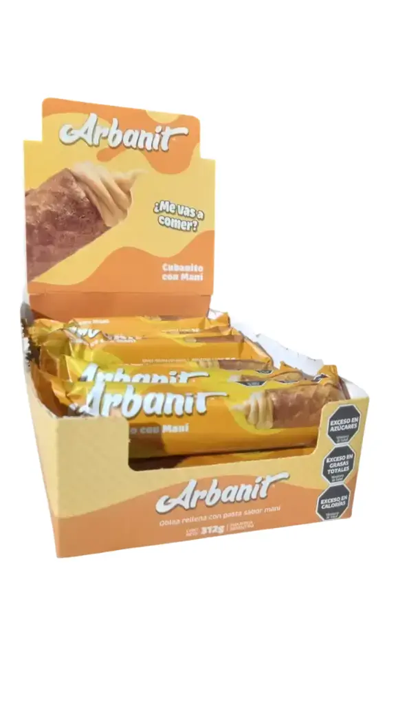 Cubanitos Arbanit Pasta de Mani CAJA X 12 U.