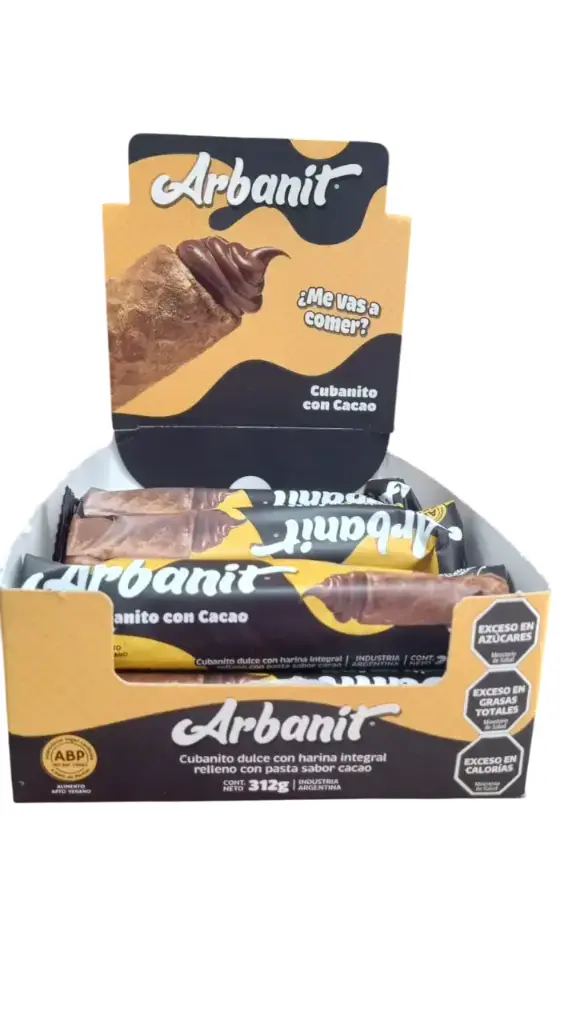 Cubanitos Arbanit Veggie Cacao CAJA X 12 U.