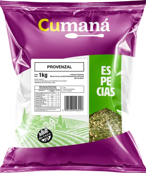 Provenzal Cumana Deshidratada x 1kg.