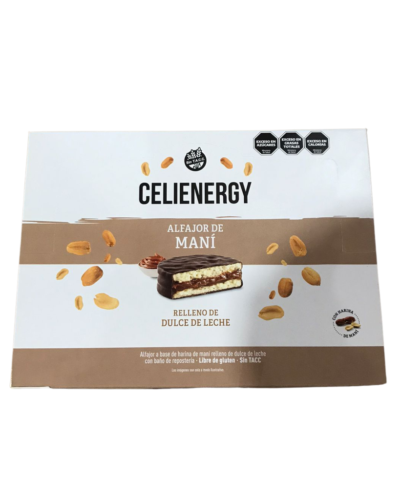 Alfajor Celienergy Mani x 50g. CAJA X 12 U.