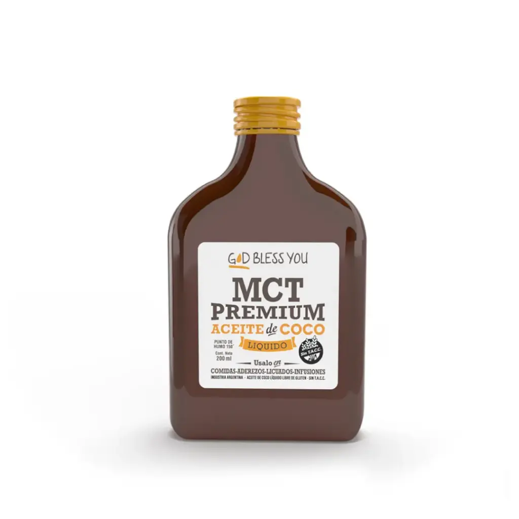 Aceite Coco God Bless You MCT Petaca x 200mL.