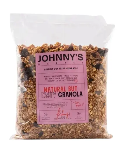 Granola Johnny'S Market Pasas 1kg.