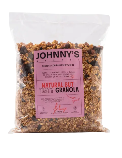 Granola Johnny'S Market Pasas 1kg.