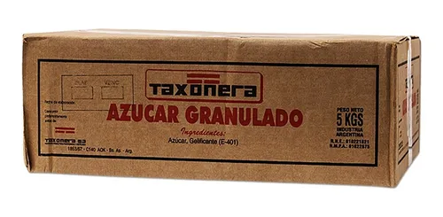 Azucar Taxonera Granulado Comun CAJA X 5kg.