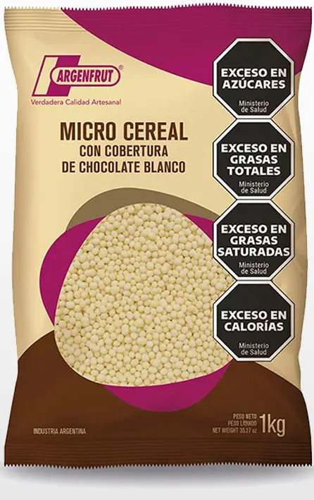 Chocolate Argenfrut MICROCER. C/ Cob. Cho. BLANCO 1kg.