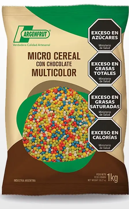 Chocolate Argenfrut MICROCEREAL C/ Cho. Multicolor x 1kg.