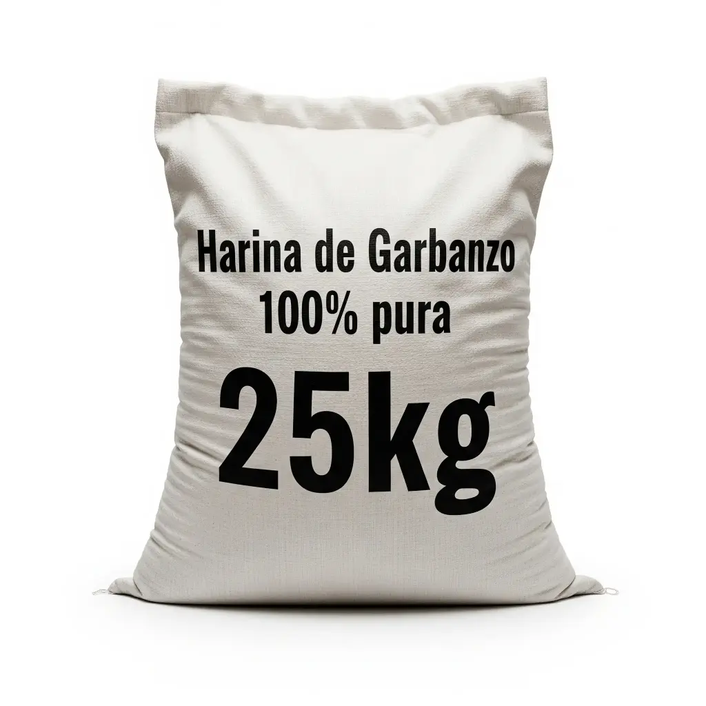 Harina de Garbanzo 100% Pura x 25kg.