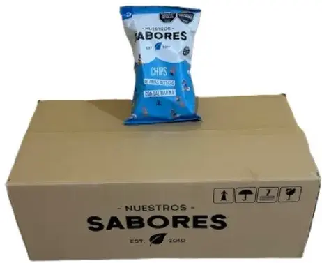 Snack Nuestros Sabores (3) Papas fritas CAJA X 18 U.