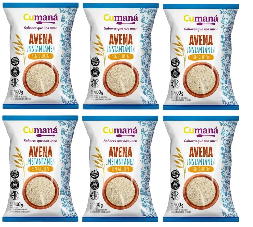 Avena Arrollada Cumana Instantanea x 400g. CAJA X 10 U.