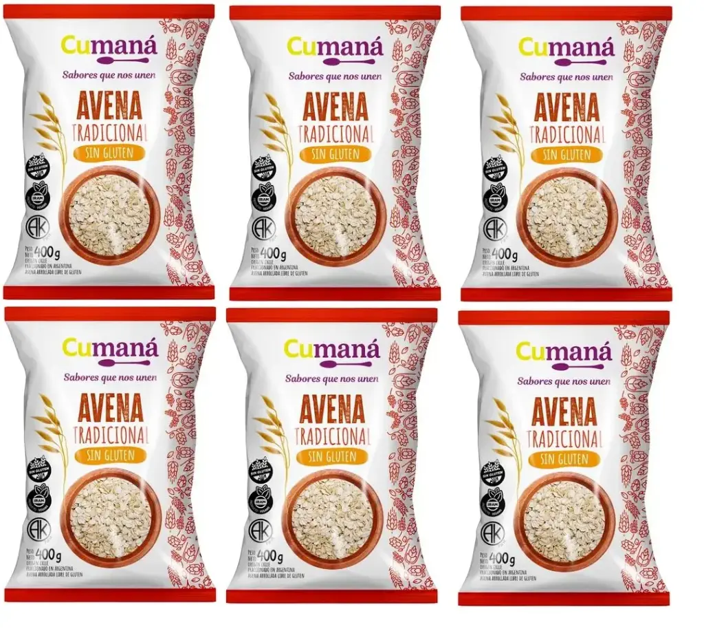 Avena Arrollada Cumana Tradicional x 400g. CAJA X 10 U.