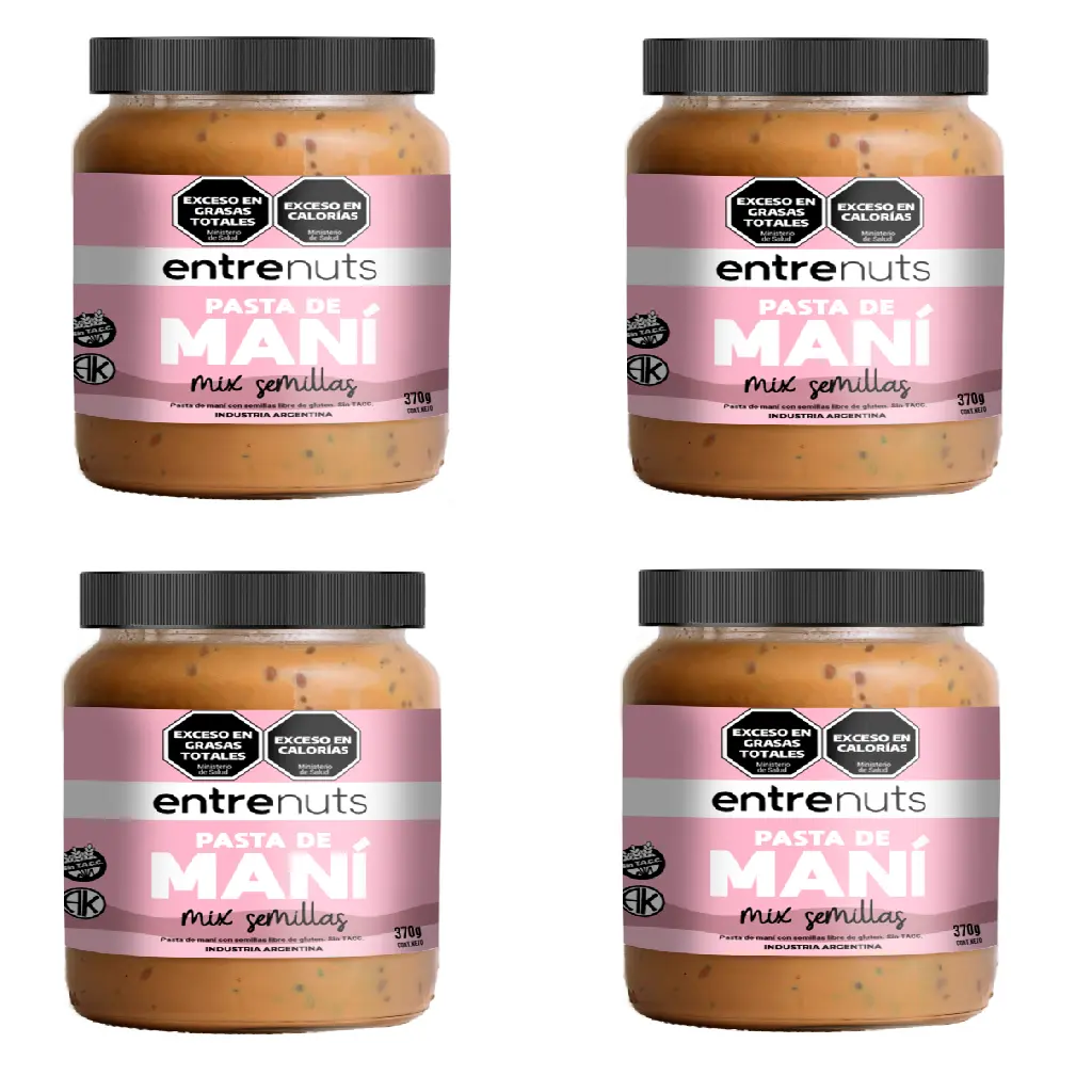 Pasta Mani Entre Nuts con Semillas CAJA X 12 U.