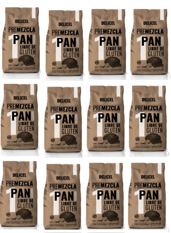 Premezcla Delicel Pan x 500g. CAJA X 12 U.