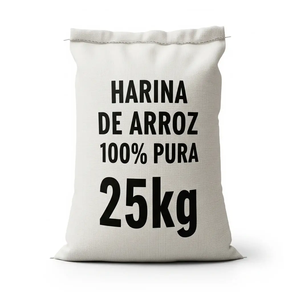 Harina de Arroz 100% Pura x 25kg.