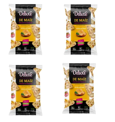 Snack Deluxe de maiz sabor Queso Cheddar CAJA X 20 U.