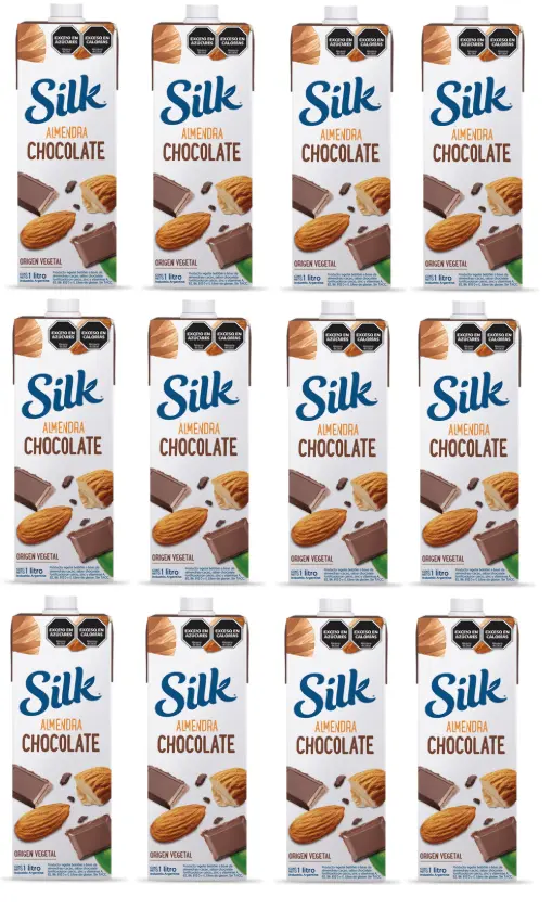Leche Vegetal Silk Almendra con chocolate x 1L. CAJA X 12 U.