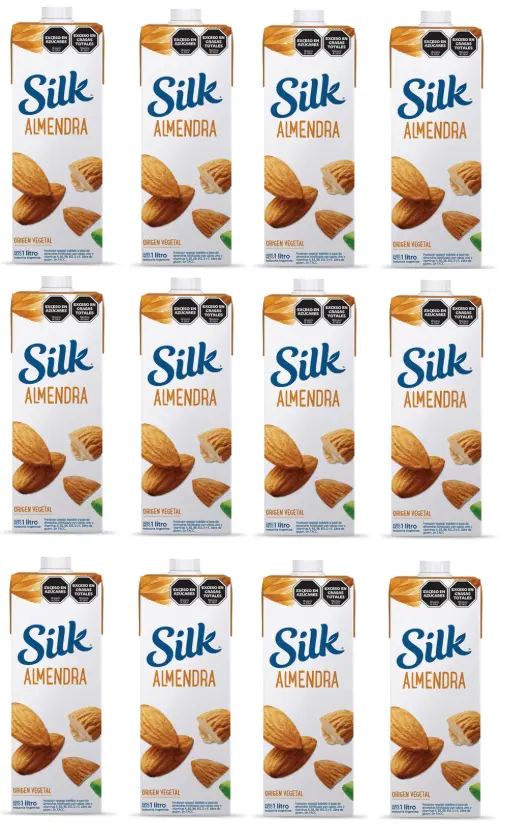 Leche Vegetal Silk Almendra Original x 1L. CAJA X 12 U.