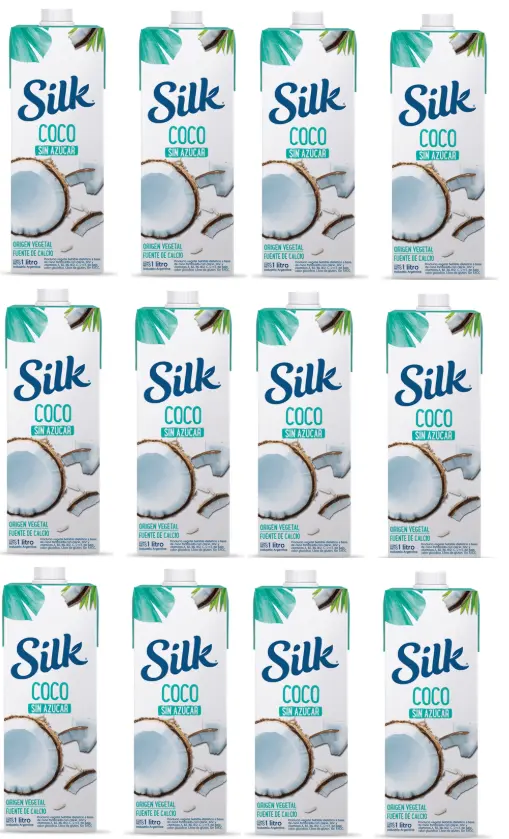 Leche Vegetal Silk Coco sin azucar x 1L. CAJA X 12 U.