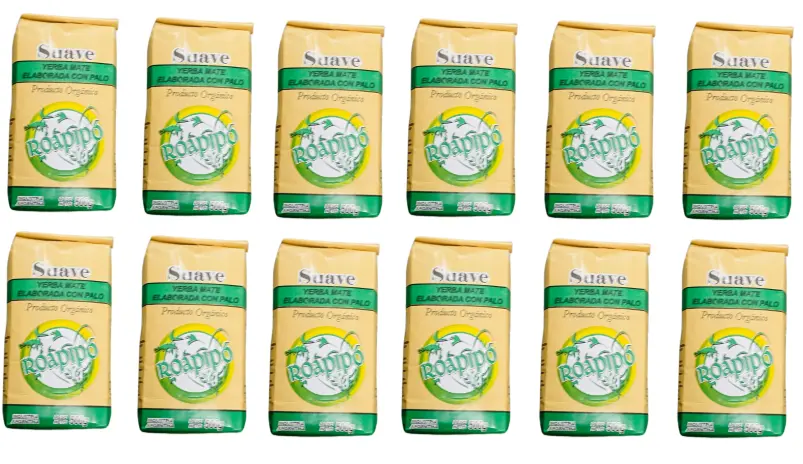 Yerba Mate Roapipo Suave Certif. Organ. x 500g. PACK X 12 U.