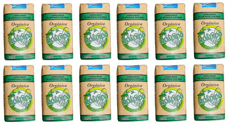 Yerba Mate Roapipo Tradicional Certif. Organ. x 500g. CAJA X 12 U.