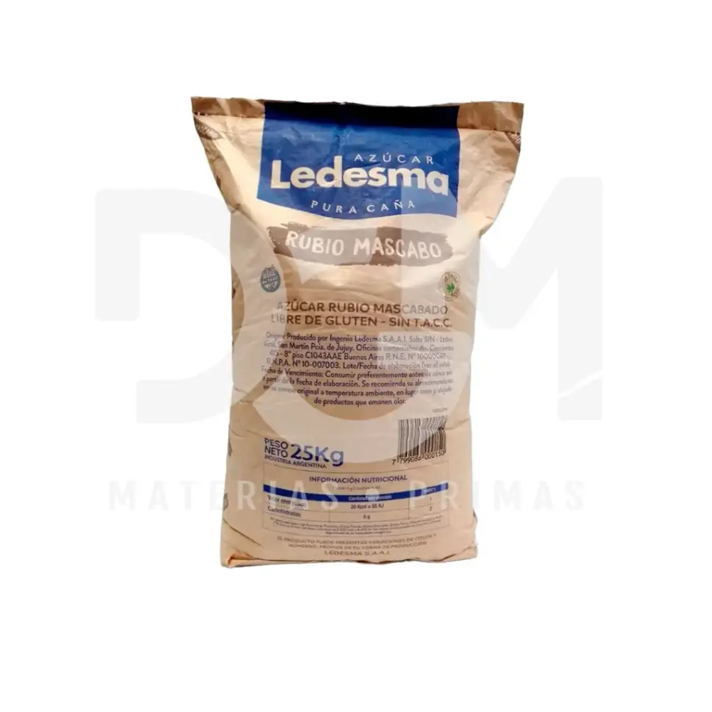 Azucar Mascabo Ledesma Rubia x 25kg.