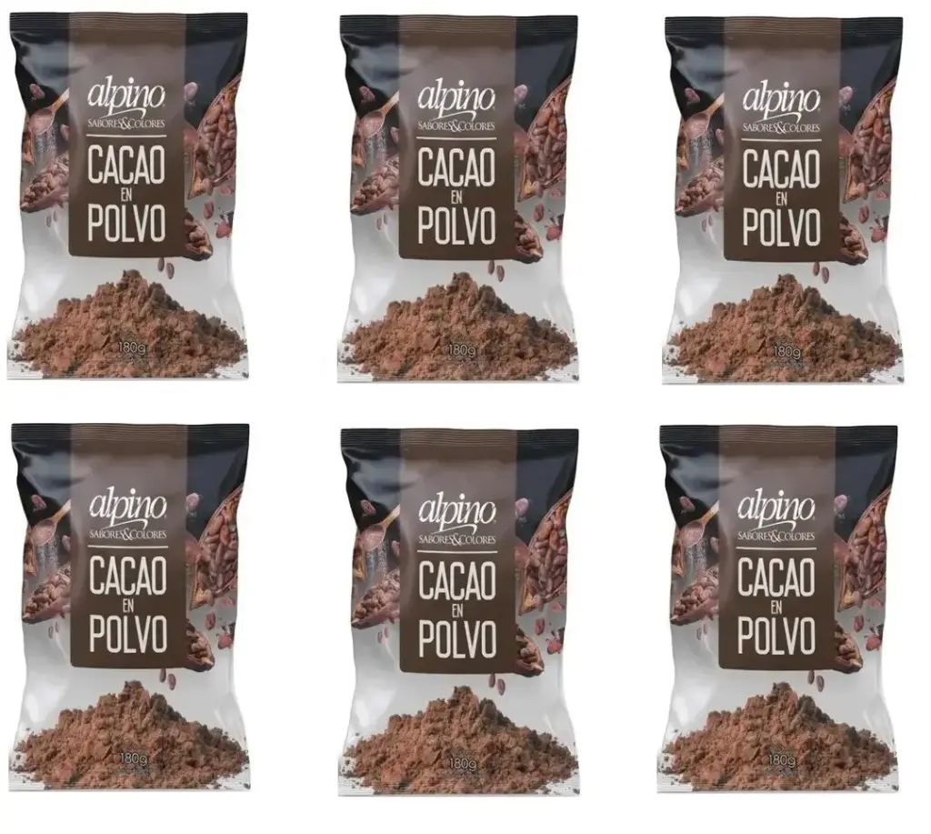 Cacao en Polvo Alpino amargo x 180g. CAJA X 15U.